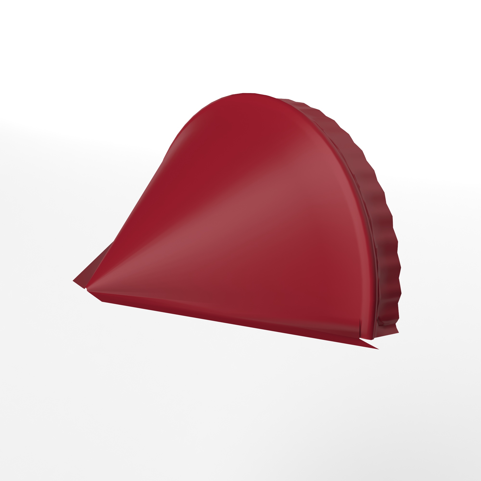 Заглушка для кровли конусная 0,45мм x 301мм (RAL 3003) к полукруглому коньку, оцинкованная с порошковым покрытием