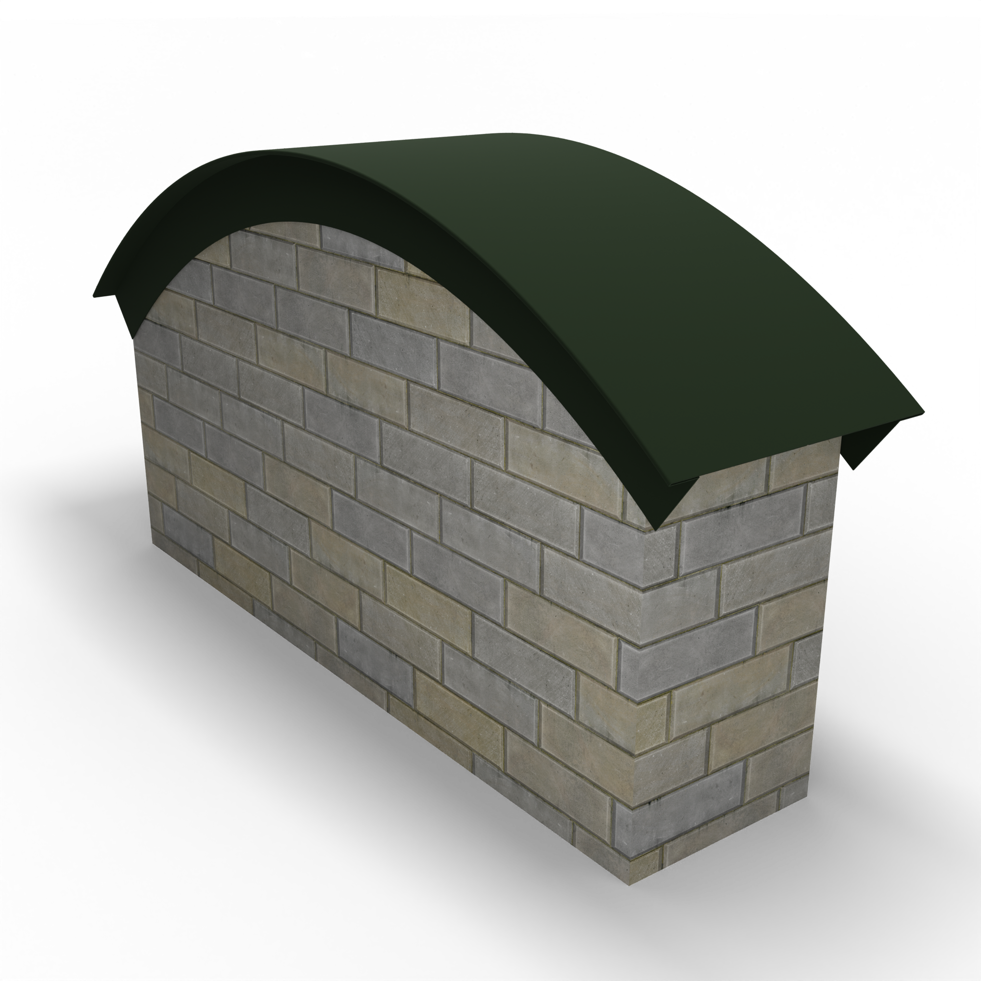 Парапет радиусный 0,7 мм (RAL 6007) полиэстер