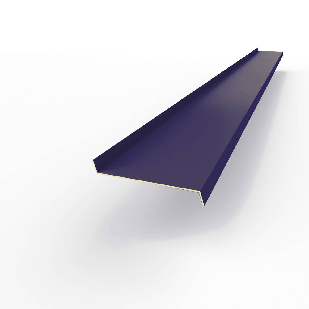 Отлив 0,5 мм RAL 5022 оконный оцинкованный c порошковым покрытием