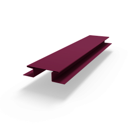 Н профиль (RAL 4004) оцинкованный с порошковым покрытием 0,45 мм