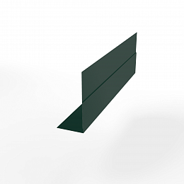 Планка приемная оконная для фасада оцинкованная с порошковым покрытием 0,45мм ширина более 625 мм RAL 6005