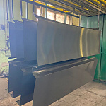 Парапет плоский RAL 7011 полиэстер 0,5 мм