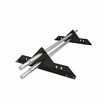 Снегозадержатель трубчатый плоскоовальный 3000мм универсальный 25-1,2-2,0-3 оцинкованная сталь с порошковым покрытием RAL 6020