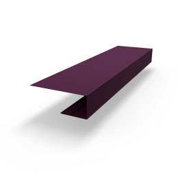 J профиль RAL 4007 оцинкованный c порошковым покрытием 0,45мм