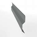 Планка примыкания в накладку для кровли 0,45 мм (RAL 7005) с порошковым покрытием