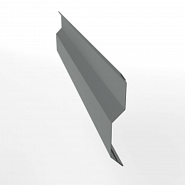 Планка примыкания в накладку для кровли 0,45 мм (RAL 7005) с порошковым покрытием