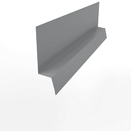 Планка начальная RAL 7004 оцинкованная с порошковым покрытием 0,45 мм (ширина более 625 мм)