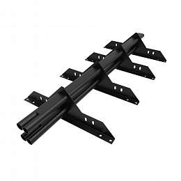 Снегозадержатель трубчатый плоскоовальный 1000мм универсальный 40x20-1,0-1,0-2 холоднокатанная сталь с порошковым покрытием RAL 9005