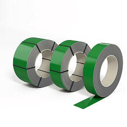 Лента оцинкованная (Штрипс) 0,7 мм (RAL 6037) с полимерным покрытием (полиэстер)