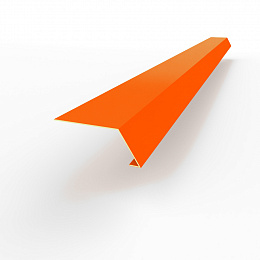 Карнизная планка RAL 2009 оцинкованная c порошковым покрытием 0,45мм