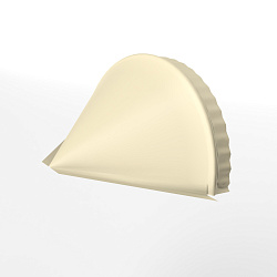 Заглушка для кровли конусная 0,45мм x 301мм (RAL 1015) к полукруглому коньку, оцинкованная с порошковым покрытием