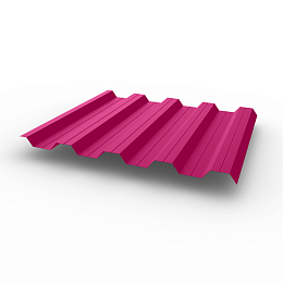 Профнастил НС44 (RAL 4010) 0,45х1047мм оцинкованный, с полимерным покрытием (Полиэстер)