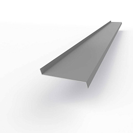 Отлив 0,4 мм RAL 7030 оконный оцинкованный c порошковым покрытием