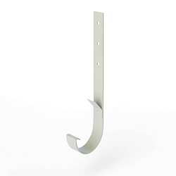 Крепление желоба водосточного короткое c порошковым покрытием ф120x350мм RAL 9002