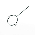 Крепление водосточный трубы сварное оцинкованное порошок ф90х10х250мм RAL 6012