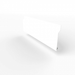 Отлив для фундамента (цокольный) оцинкованный c полимерным покрытием 0,45мм RAL 9003