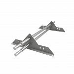 Снегозадержатель трубчатый 3000мм универсальный 25-1,0-1,0-4 холоднокатанная сталь с порошковым покрытием RAL 7047