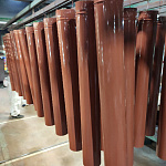 Труба водосточная оцинкованная порошок ф200х1250мм RAL 8004