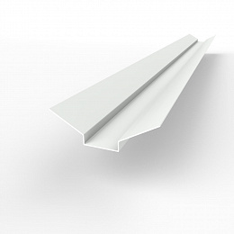 Ендова верхняя фигурная 0,45 мм (RAL 9003) оцинкованная c порошковым покрытием