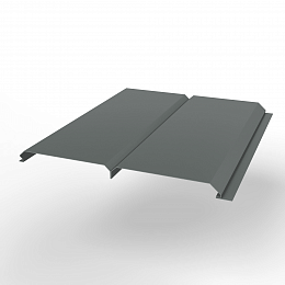 Металлосайдинг Экобрус оцинкованный с полимерным покрытием 0,45x345мм  RAL 7005