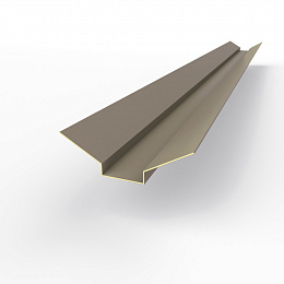 Ендова верхняя фигурная 0,45 мм (RAL 7048) оцинкованная c порошковым покрытием