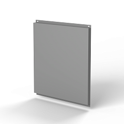 Фасадная металлокассета 1160x1160 (RAL 9022) открытого типа, с порошковым покрытием 0,7 мм