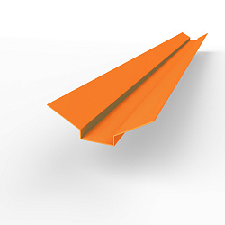 Ендова верхняя фигурная 0,45 мм (RAL 2003) оцинкованная c порошковым покрытием