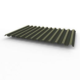 Профнастил С21 0,35х1051мм (RAL 6015) оцинкованный, с полимерным покрытием (полиэстер)