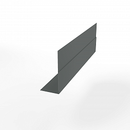 Планка приемная оконная для фасада оцинкованная с порошковым покрытием 0,45мм ширина более 625 мм RAL 7005