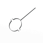 Крепление водосточный трубы сварное оцинкованное порошок ф120х10х250мм RAL 9004