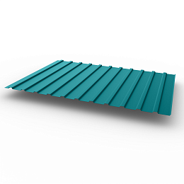 Профнастил С10 - 0,4х1180мм (RAL 5019) оцинкованный, с полимерным покрытием (Полиэстер)