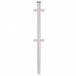 Столб заборный круглый (премиум) 57x3000 мм RAL 9003 С планкой
