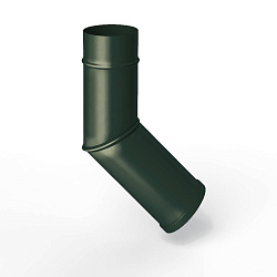 Колено водосточное оцинкованное порошок ф90мм RAL 6009