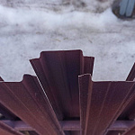 Штакетник прямоугольный оцинкованный с полимерным покрытием 0,45х118мм прямоугольный фигурный RAL 3005