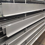 Отлив 0,4 мм RAL 9006 оконный оцинкованный c порошковым покрытием