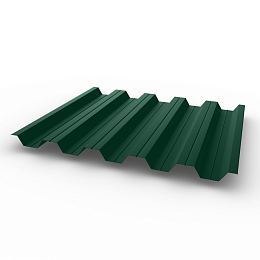Профнастил НС35 - 0,7 - RAL 6028 оцинкованный, с полимерным покрытием (Полиэстер)