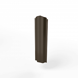 Штакетник оцинкованный с полимерным покрытием П-образный фигурный 0,4х100мм RR 32