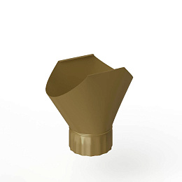 Воронка желоба оцинкованная накладная порошок ф180мм RAL 8000