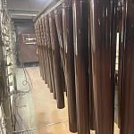 Труба водосточная оцинкованная порошок ф220х1250мм RAL 8016