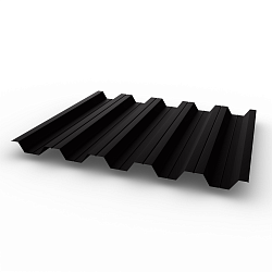 Профнастил НС35 0,4 RAL 8022 оцинкованный, с полимерным покрытием (Полиэстер)