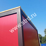 Стеновая трёхслойная сэндвич-панель гладкая 50мм 1000мм с видимым креплением минеральная вата Полиэстер Panline