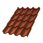 Металлочерепица МП Монтерроса-S (AGNETA-03-Copper\Copper-0,5)