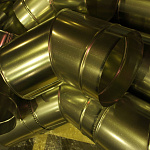 Колено водосточное оцинкованное ф140х400x400мм