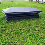 Дымник на трубу с жалюзи оцинкованный с полимерным покрытием до 2800мм RAL 6002