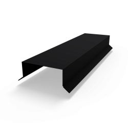 Парапет RAL 9005 полиэстер 0.45мм плоский