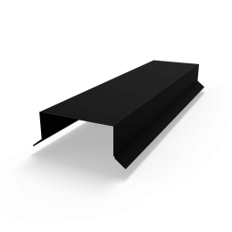 Парапет RAL 9005 полиэстер 0.45мм плоский