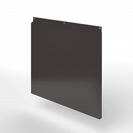 Фасадная металлокассета закрытого типа оцинкованная с порошковым покрытием 0,7x600х1270мм RAL 8019 Серо-коричневый