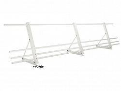 Ограждение кровельное холоднокатанная сталь с порошковым покрытием 2000мм универсальный 600-25-1-1,5-2 холоднокатанная сталь с порошковым покрытием RAL 9003