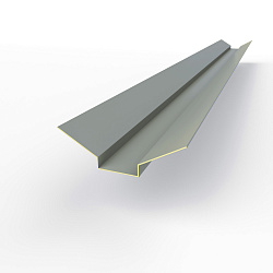 Ендова верхняя фигурная 0,45 мм (RAL 7045) оцинкованная c порошковым покрытием