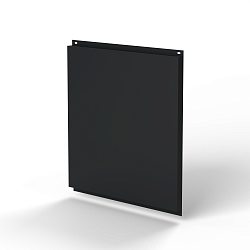 Фасадная металлокассета 1160x1160 (RAL 9004) открытого типа, с порошковым покрытием 0,7 мм